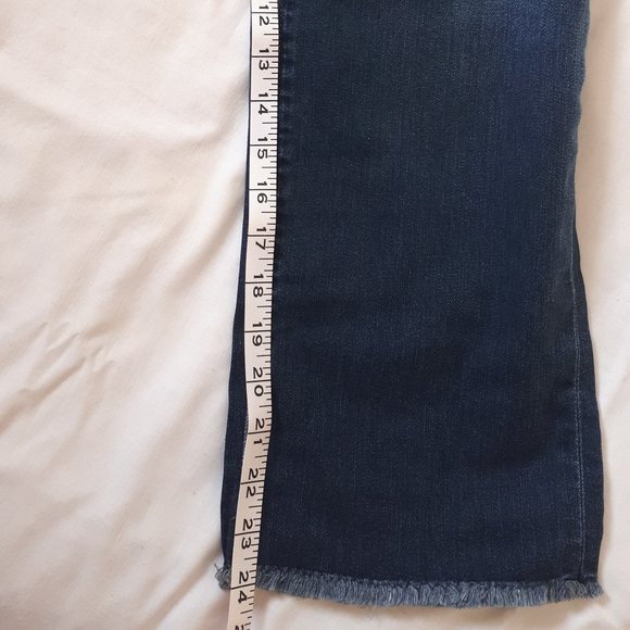 Eddie Bauer Slightly Curvy Slim Straight Cropped Jeans Size 16 - Picture 12 of 13